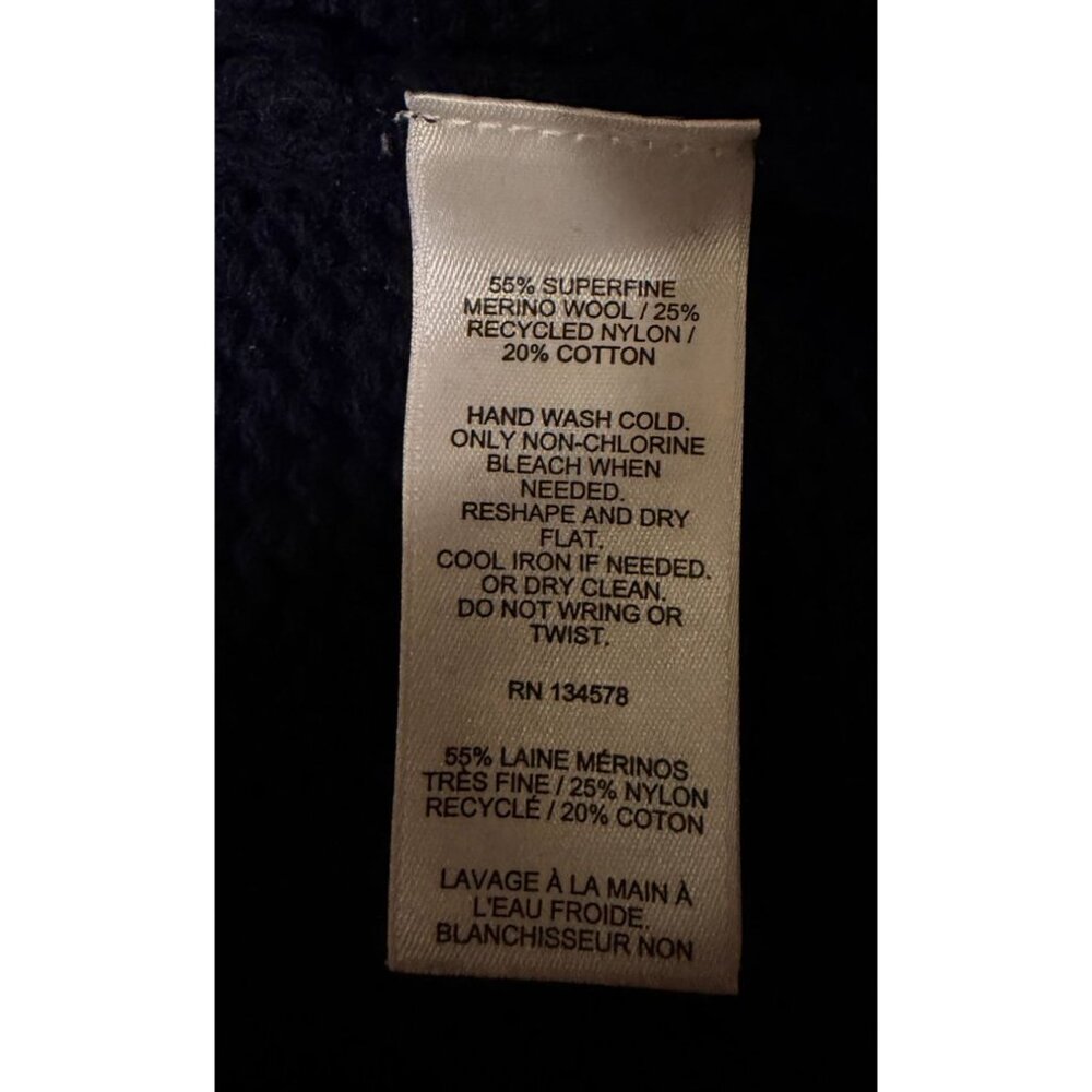 Vineyard Vines Lobster Sweater L Merino Wool Blend Preppy Oversize Color Block - Picture 5 of 6